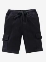 KiddoPanti Boys Knit Solid Cargo Shorts Pack of 2 | 100% Cotton | Comfortable Rib Waistband | 2 Front Pockets & 2 Cargo Pockets | Sport Bermuda Half Pant for Boys - Image 6