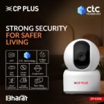 CP PLUS 2MP Full HD Wi-Fi CCTV Camera for Home with Motion Tracking | Smart Detection Suite | Night Vision | Cloud Recording | View & Talk | Supports OK Google | CTC Cyber Secure | CP-E25Q - Image 2