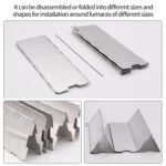 PROBEROS Camping Stove Windshield 84*24Cm 10-Plate Aluminum Outdoor Screen - Image 5