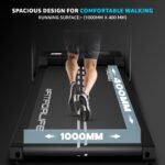 PowerMax Fitness Walkpad 3HP Compact Motorized Treadmill for Home-Office Use with Remote Control, Walking Pad for Max User 110Kg,Top Speed 10Km/H,1000X400Mm Running Deck,LED Display,iPad Holder,Black - Image 9