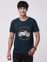 ADRO Men's Royal Bike Design Printed 100% Cotton T-Shirt - Regular Fit, Printed T-Shirts for Men - Image 3