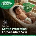 TEDDYY Easy Baby NB Size Diaper Pant Style | 66 Count (New Born)| Upto 5 kgs (Pack of 8) | Long Protection Hours | Anti-Bacterial | Airy Breathable Fit | Rapid Soaker Channels with Wetness Indicator - Image 3