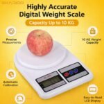 SKADIOO Weighing scale, Weight Machine for Kitchen, Kitchen Weighing Scale,SF-400 Weight Machine for Shop, Food Weighing Scale, Multipurpose Portable Electronic Digital Weighing Scale Weight Machine - Image 3
