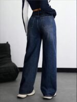 Nifty Women's Denim Stretchable High Waist Baggy Jeans for Women - Image 3