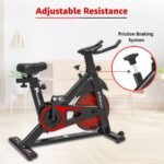 PowerMax Fitness BS-151 Spin Bike Exercise Cycle with 10KG flywheel, Max user wt. 130kg for maxpro home workout, 2-way adjustable seat, Knob braking, iphone holder, 1 Year Manufacturer Warranty - Image 5