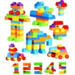 DIY Building Blocks Set for Kids, 200 Pieces Construction Toy with 32 Wheels, Build 8 Toy Cars, STEM Educational Building Kit, Creative Learning Blocks for Boys & Girls 3+ Years - Image 6