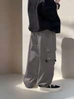 Lymio Junior's Boys Cargo Pants | Stylish Cotton Blend Casual Trousers for Kids | Relaxed Fit Junior Boy Cargo Pant | Trendy Kids Streetwear Joggers with Multi-Pockets - Image 3