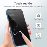 OpenTech® Privacy Tempered Glass Screen Protector Compatible for iPhone 13/13 Pro / 14 / 16e / 17e (6.1 Inches) with Edge to Edge Coverage and Easy Installation kit - Image 5