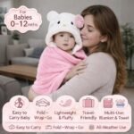 First Kick Baby Blanket Newborn Combo Gift Pack of Swaddle Wrapper & Baby Bath Towel, 0-9 Months, Length 68 cm x Width 68 cm, Pack of 2 Pcs. - Image 5