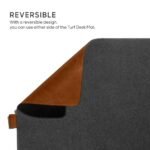 DailyObjects Turf 2.0 Desk Mat | Super Smooth Felt for Home,Office and Gaming | 85 * 45cm | Vegan Leather | Work from Home Solution for Laptop Keyboard and Mouse | Anti Slip Water Resistant | Grey-Tan - Image 6