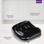 MILTON Express 800 Watt Grill Sandwich Maker | Electric Toaster Griller Sandwich Maker | Non Stick Coating Grill Plates | Power Indicators | 1 Year Warranty | Black - Image 5