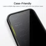OpenTech® Privacy Tempered Glass Screen Protector Compatible for iPhone 13/13 Pro / 14 / 16e / 17e (6.1 Inches) with Edge to Edge Coverage and Easy Installation kit - Image 6