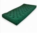 ATOOTFUSION Cotton Floor Mattress, 4 inch Thick Tufted Cushion, 72 x 30 inch, Foldable, Rollable Light Weight Cotton Mattress (Bottle Green) - Image 3