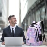 Tinytot 30 Litre, Stylish & Trendy Bag Water Resistant High Storage Heart Star Printed School Backpack College Backpack Travel Backpack Bag for Boys & Girls, 2nd Standard Onwards 18 Inch ; (Blue) - Image 5