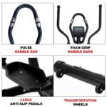 Propel HX 111 Silent Magnetic Elliptical Cross Trainer for Home | Advanced 3-Piece Crank System | 8-Level Resistance | Adjustable Anti-Slip Pedals | Pulse Sensors | 100 Kg Capacity - Image 5