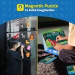 Magnetic Fun Art Puzzle - Animals|4-in-1 Travel Friendly Educational Toy with Writable Board|50 Magnetic Pieces |Birthday Gift for Boys & Girls Age 3,4,5 & 6 yrs - Image 5