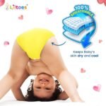 Liltoes Aio Baby Cloth Diapers 0 To 3 Years | Side Leakage Proof Washable Reusable Diaper For New Born Baby (Pack Of 4-No Inserts Included) - Image 6