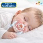 BabyGo Baby Silicone Pacifier Teether for Babies | Soft Nipple | Easy to Clean | BPA Free Pacifier with Airflow Shield | Comfortable Daily Use | 0–18 Months (Pack of 2) - Image 4