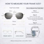 Dervin UV Protected Hexagonal Sunglasses for Men and Women (Silver-Black) - Image 3