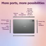 Lenovo Tab | 10.1" Display, 4G (LTE) + Wi-Fi (Calling)| 4 GB RAM+64 GB ROM (Expandable up to 1 TB), MediaTek Helio G85,Metal Body, Dual Speakers with Dolby Atmos, Android 14, 5100mAh Battery, Grey - Image 6