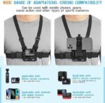 Sounce Mobile Phone Chest Strap Mount GoPro Chest Harness Holder for VLOG/POV Compatible with All Cell Phones and GoPro Hero 9, 8, 7, 6, 5,OSMO Action, AKASO and Other Action Camera - Image 4