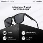 Vincent Chase By Lenskart | Full Rim Square | Polarized Stylish Sunglasses | 100% UV Protected | For Men & Women - Image 5