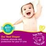 Pampers Active Baby Taped Diapers, Large size diapers, (L) 50 count, taped style custom fit - Image 2