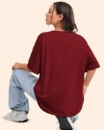 AUSK Oversized T-Shirt for Womens || Graphic Front Printed Loose fit Womens Tshirt - Image 3