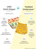 superbottoms Padded Underwear for Babies & Toddlers (1-2 Years), 3 Layers of Premium Cotton & DryFeel Layer, Ideal for Diaper-Free Time & Mess-Free Potty Training Pants, Pack of 3 - Image 7