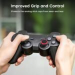 Sounce 8 Pair / 16 Pcs Controller Thumb Grips PS5/PS4/Xbox One/360/Switch, Anti-Slip Joystick Caps for PS5 Remote Controller & Gamepads, Soft Silicone Thumb Stick Covers for Enhanced Grip & Protection - Image 2
