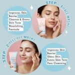 Glamveda Korean 7 Step Skincare Kit for Women | Rice & Ceramide Routine | Gift Box | Skin Brightening, Anti-Ageing | Face Wash + Toner + Moisturizer + Serum + Mask + Sunscreen+ Under Eye Cream - Image 3