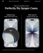 Spigen EZ Fit Tempered Glass Screen Protector Guard For iPhone 17/17 Pro / 16 Pro [2 Pack] - Image 5