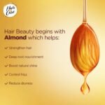 Hair & Care Almond, Vitamin E & B5 Non-Sticky Hair Oil - 500ml | Up to 90% Less Hair Fall | Frizz Control | Smooth & Glossy Hair - Image 4