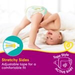 Pampers Active Baby Taped Diapers, Large size diapers, (L) 50 count, taped style custom fit - Image 7