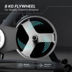 Fitkit by Cult FK7004 Premium Magnetic Spin Bike | 130kg Support | Stepless Resistance & 8kg Flywheel | LCD Display with Heart-Rate Tracking | Tablet Holder | Smooth & Silent Ride for Home Fitness - Image 3