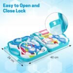 Chanak Doctor Playset for Kids, Pretend Play Doctor Set with Foldable Suitcase and 17 Flashcards for Kid, Doctor Kit Toyset for Kids Above 3 Years, BIS Approved. - Image 4