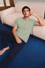Van Heusen Men’s Crew Neck T-Shirt – Soft & Breathable Cotton | Regular Fit | Comfortable Everyday Casual Wear | Short Sleeves | Summer Favorite |Solid Colors | Style 60052|Available in Pack of 1 & 2 - Image 6
