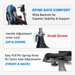 Propel FitnessOne HDA 75i Dual Action Recumbent Exercise Bike/Cycle with Back Support | 8-Level Magnetic Resistance | 5kg Flywheel | Adjustable Seat | LCD Display | 120kg Capacity - Image 5