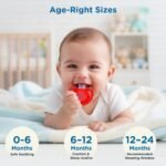 Mee Mee Ultra Light Silicone Baby Pacifier & Teether, BPA-Free, Soft Nipple Design, Oral Soothing, Pack of 2, 0–6 Months, Blue/Red - Image 9