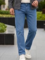 Urbano Fashion Men's Regular Fit Mid Rise Washed Jeans Stretchable - Image 2