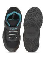 Liberty Lucy & Luke Black & Grey Casual Shoes for Kids - Knit-Mesh Slip-On - Image 8