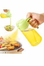 2 in 1 Glass Oil Sprayer Dispenser Bottle 500ml,Spray & Pour Bottle for Cooking, Air Fryer, BBQ, Salad, Olive Dispenser Leakproof Kitchen Oil Sprayer - Image 3