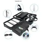PSS Storage Bag, Hard Travel Carrying Case, Waterproof with Both Side Compartments Travel Accessories Compatible with PlayStation 5 Slim Disk/ Digital Edition Console Case - Image 2