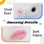 SHINETOY Hopping Rabbit Interactive Electronic Pet Plush Bunny Toy with Sounds and Movements Animated Walking Wiggle Ears Twitch Nose Gift for Toddlers Birthday, White, 7'' - Image 4
