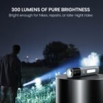 Portronics Eco Glow 2 Tactical Rechargeable Flashlight Torch for Car & Road Emergencies, Adjustable Focus with Telescopic Zoom, Dual Brightness & SOS Modes, 1200mAh Battery for Camping & Hiking - Image 3
