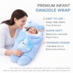 BRANDONN Baby Blanket Newborn Gift Pack of Swaddle Wrapper, 0-9 Months, Length 68 cm x Width 68 cm - Image 3