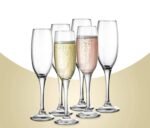 Champagne Glasses, Sparkling Slim Wine Glass, Set of 6 Pieces, 200 ml, Clear Flute Glasses, Long Stem Lead Free Champagne Glasses for Home, Bar, Wedding, Restaurant - Image 6