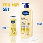 Vaseline Deep Moisture Body Lotion with Ceramide Hyaluron Fillers | 10X More Moisture for Cushion Soft Glowing Skin | For Dry Skin | Lightweight Non-Sticky Formula | 600ml - Image 2