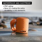 Sony SRS-XB100 Portable Bluetooth Speaker, Extra Bass, IP67 Waterproof & Dustproof, 16 Hr Battery, Hands-Free Calling, Strap – Black - Image 4