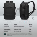 Red Lemon Titan Ultrafit Plus Bange Series 15.6-inch Laptop Bags Backpacks for Men and Women 45L Outdoor and Camping 3in1 Office Bags,Travelling,Backpack (With Bottle Holder), Black - Image 4
